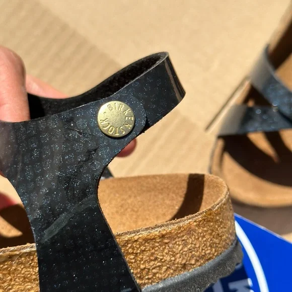 Kumba Birko-Flor Black/Navy, Brand new Birkenstocks. Never worn. Sz 35 - Picture 4 of 7